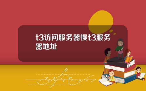 t3访问服务器慢t3服务器地址