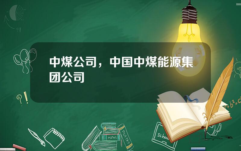 中煤公司，中国中煤能源集团公司