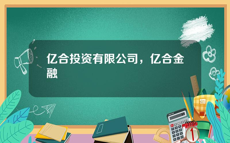 亿合投资有限公司，亿合金融