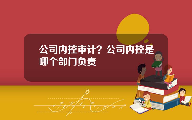 公司内控审计？公司内控是哪个部门负责