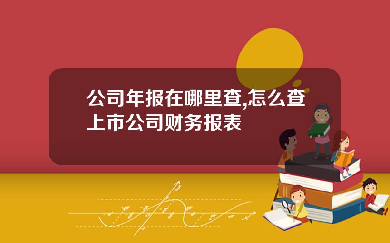 公司年报在哪里查,怎么查上市公司财务报表