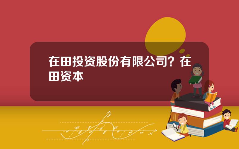 在田投资股份有限公司？在田资本