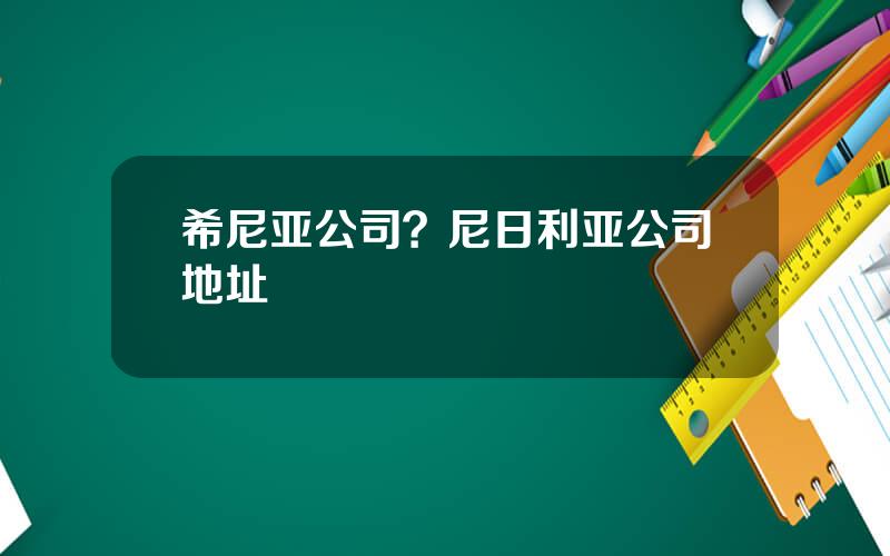 希尼亚公司？尼日利亚公司地址